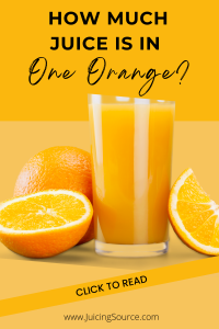 How much juice in one orange