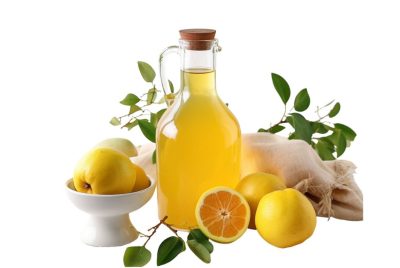 Apple cider vinegar and lemon juice