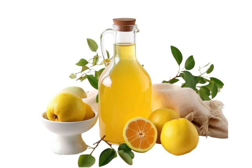 Apple cider vinegar and lemon juice